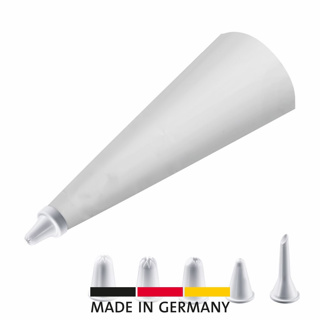 [W-3086] Spritzbeutel Leinen, 28 cm, 7 teilig