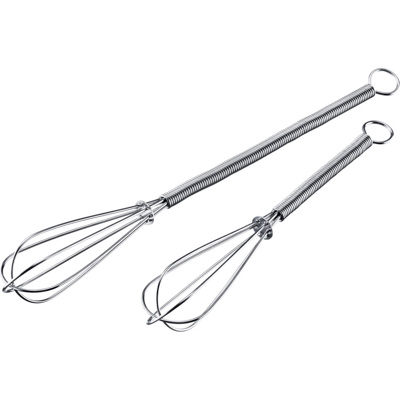 [W-1247] 2 Mini-Schneebesen, 15 cm + 20 cm
