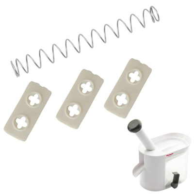 [W-2-4033] 3 Abstreifplättchen + 1 Feder für Kirschentkerner 4030