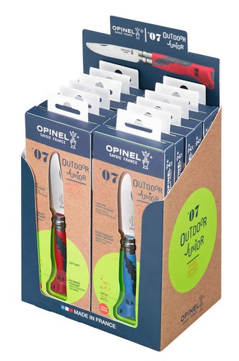 [OP001909] Display Klappmesser N°07 Outdoor Junior 12-teilig