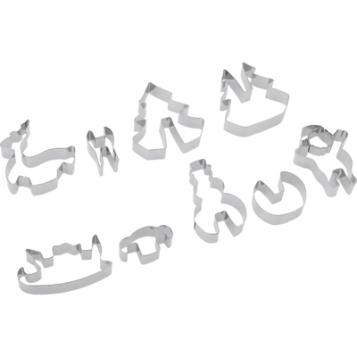 [W-3198] Ausstecher 3D Set Santa Claus 9-tlg