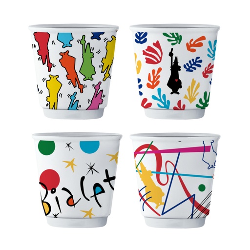 [JEY0TZ109] Espresso Becher 4er-Set Arte