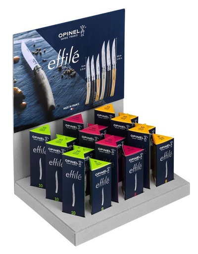 [OP002610] Display Klappmesser Effilé Mix 18-teilig
