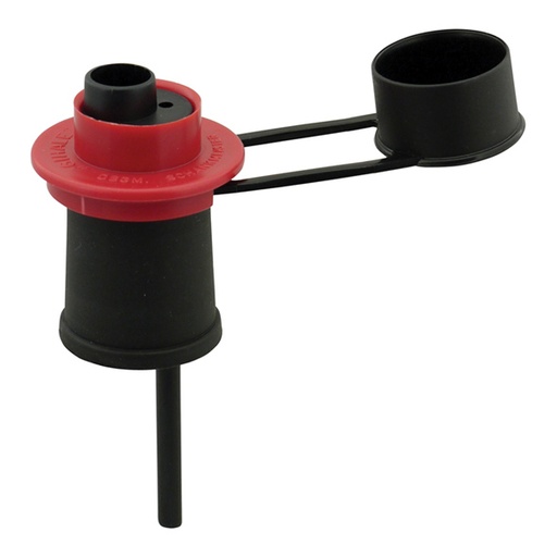 [O-6772] Weinausgießer Rot mit Sieb