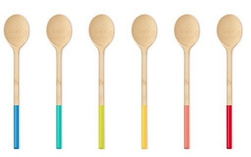 [PBNBA077] Kochlöffel S 22,5 cm bunt Bambus