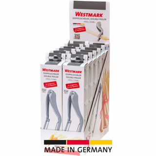 [W-6050-12] 12 Gemüse-/Doppelschäler »Peel-Star Alu«, Display