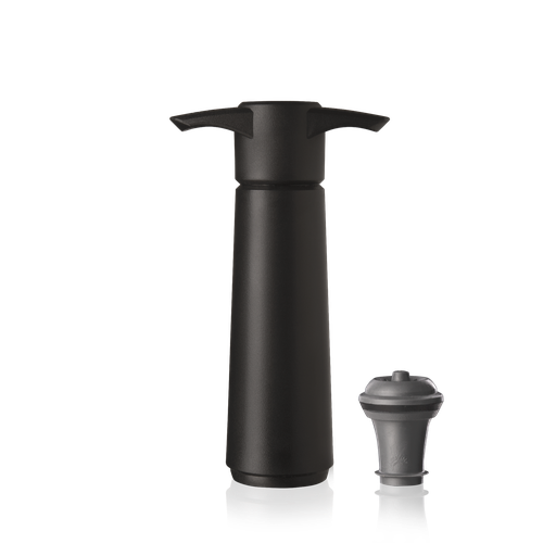 [VV0854460] Weinpumpe schwarz (1 Pumpe, 1 Wein Stopper) Blisterkarte