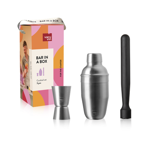 [VV7889362] Cocktail Set Basic 3tlg, Faltschachtel