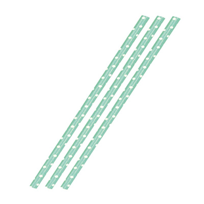 [W-5240226G] 50 Papier-Trinkhalme 19,cm grün/weiß