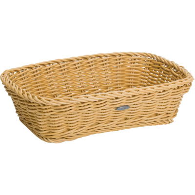 [W-02020230101] Korb rechteckig, 31 x 21 x 9 cm, hellbeige