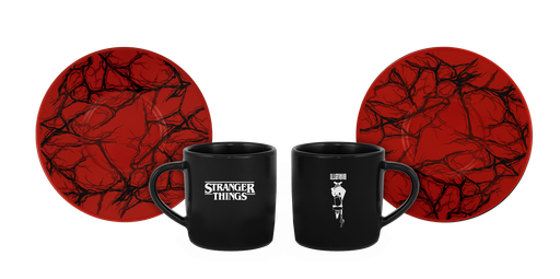 [JESTRTH03P] 2 Tassen mit Untertassen Stranger Things