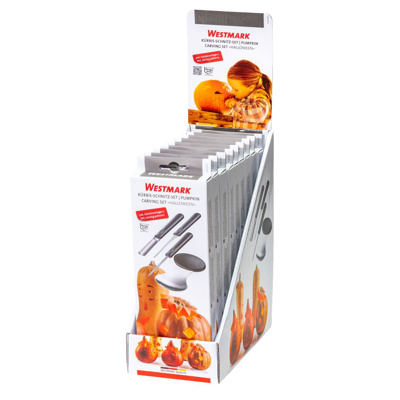 [W-51282660] Kürbis Schnitz-Set »Halloween« 4 tlg., mit Schnitzvorlagen