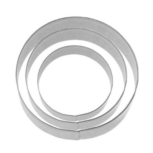 [W-35202291] 3 Terrassen-Ausstechformen »Ring glatt«, 4, 5, 6 cm