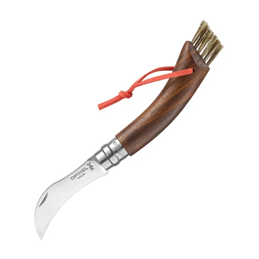 [OP003250] Klapppilzmesser N°08 Schwarznuss im Holz-Etui