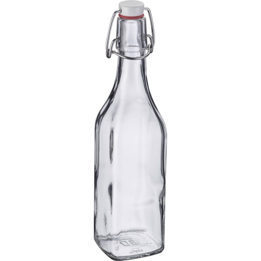 [W-66242270] Bügelverschlussflasche eckig, 500 ml