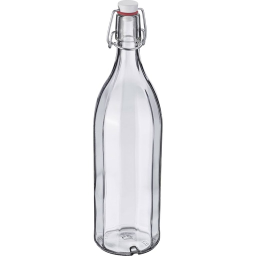 [W-66192270] Bügelverschlussflasche mehrkant, 1 l