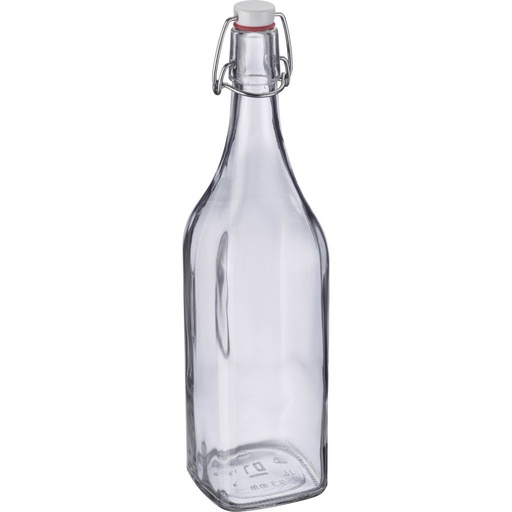 [W-66202270] Bügelverschlussflasche eckig, 1 l