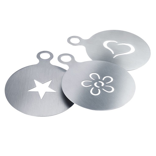 [W-62862260] 3 Dekorierschablonen »Cappuccino«