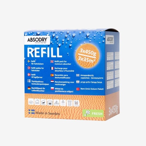 [EB205-AD-F] Nachfüllpackung Standard 3 x 450g Karton Fresh