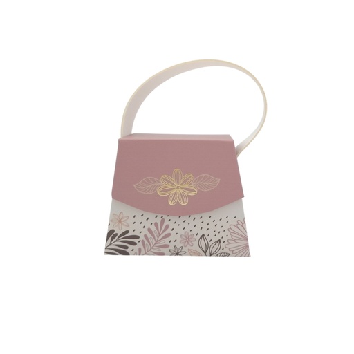 [HG5461] Mini Handtaschen-Geschenkschachtel, Floral (6 Stück)