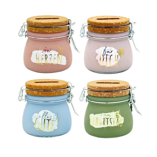 [HG6066] SET Sparglas MINI, pastell, 4-fach sortiert (16 Stück)