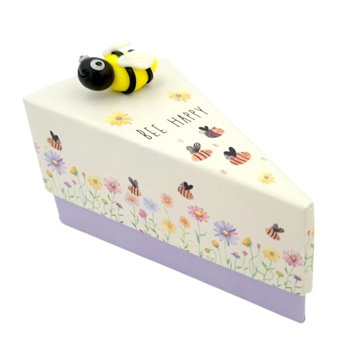[HG5896] Tortenstück-Geschenkschachtel Biene (12 Stück)