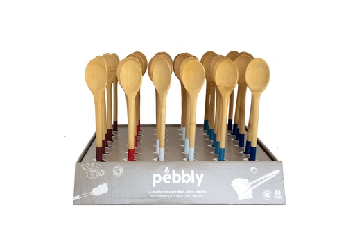 [PB40PYCSFR] Display Bambus Kochlöffel S 22,5 cm 36-teilig Frenchy