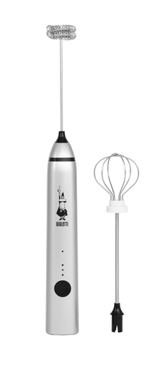 [JE0006770] Stab-Milchaufschäumer mit zwei Aufsätzen und USB-Anschluss, silber
