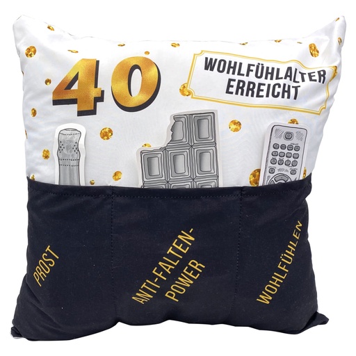 [HG8789] Sofahelden Polster Geburtstag 40 (3 Stück)