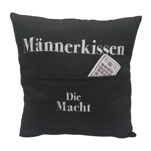 [HG8933] Polster 25 x 25 cm mit Tasche, Männerkissen (4 Stück)