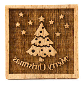 [FR054497] Stempel Merry Christmas quadratisch