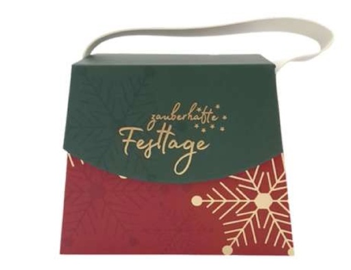 [HG5365] Handtaschen-Geschenkschachtel, zauberhafte Festtage (6 Stück)