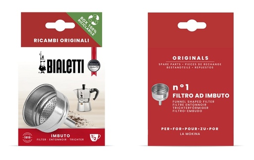 [JE0800130] Trichter für 1 Tasse Aluminium für La Mokina