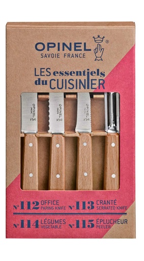[OP001300] Messer-Set Essentiels 4-tlg Natur 