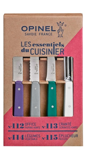 [OP001939] Messer-Set Essentiels 4-tlg Art Déco 